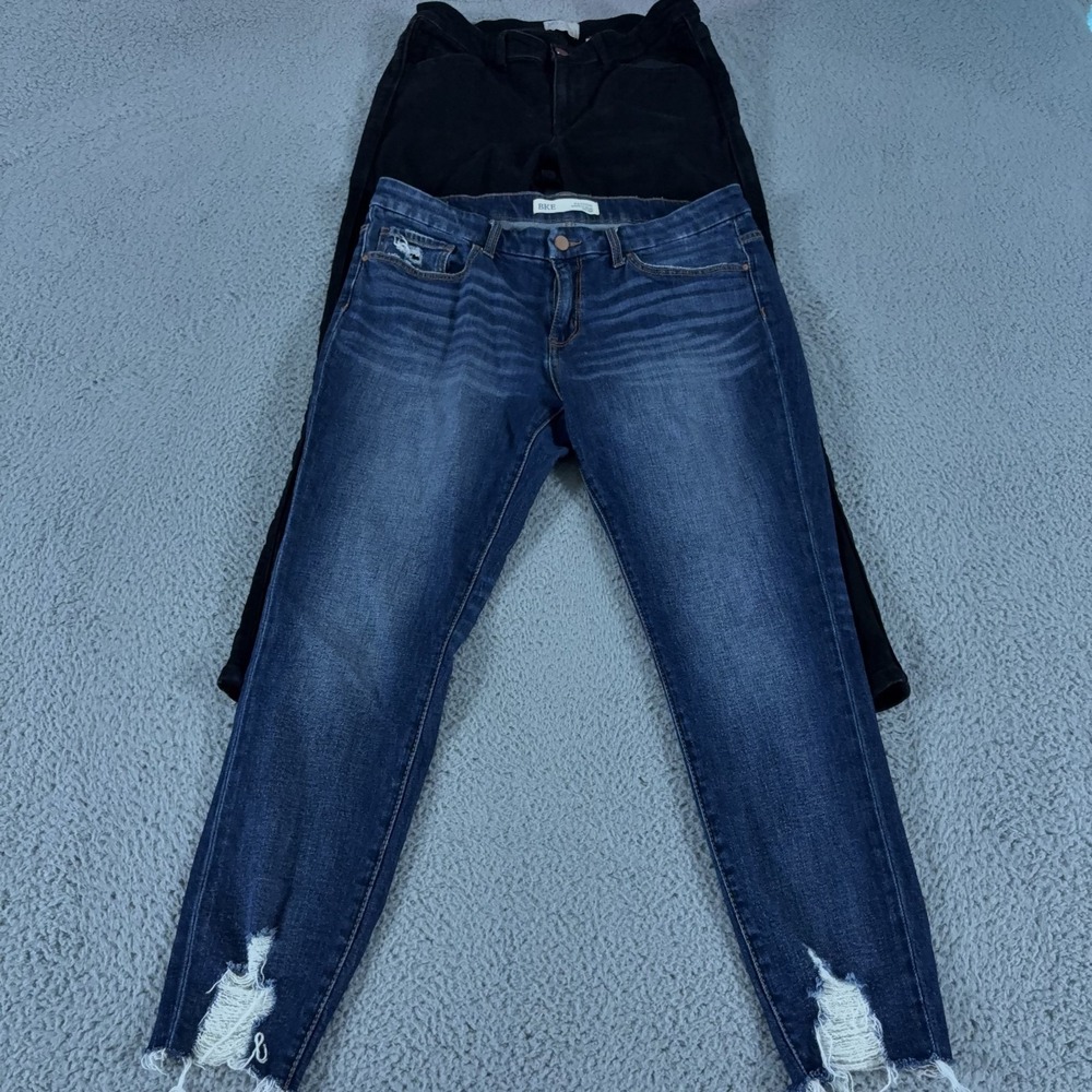 LOT OF 2 BKE Jeans Womens 32R Payton Skinny Universal Fit Mid Rise Ankle Stretch